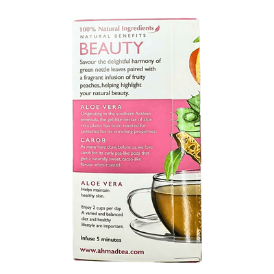 AHMAD TEA - 'Beauty'Infusion - Herbal Tea(20TeaBags) - A&E Foodstore