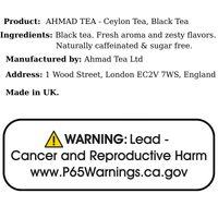 AHMAD TEA - Ceylon Tea, Black Tea (20 Bags) - A&E Foodstore