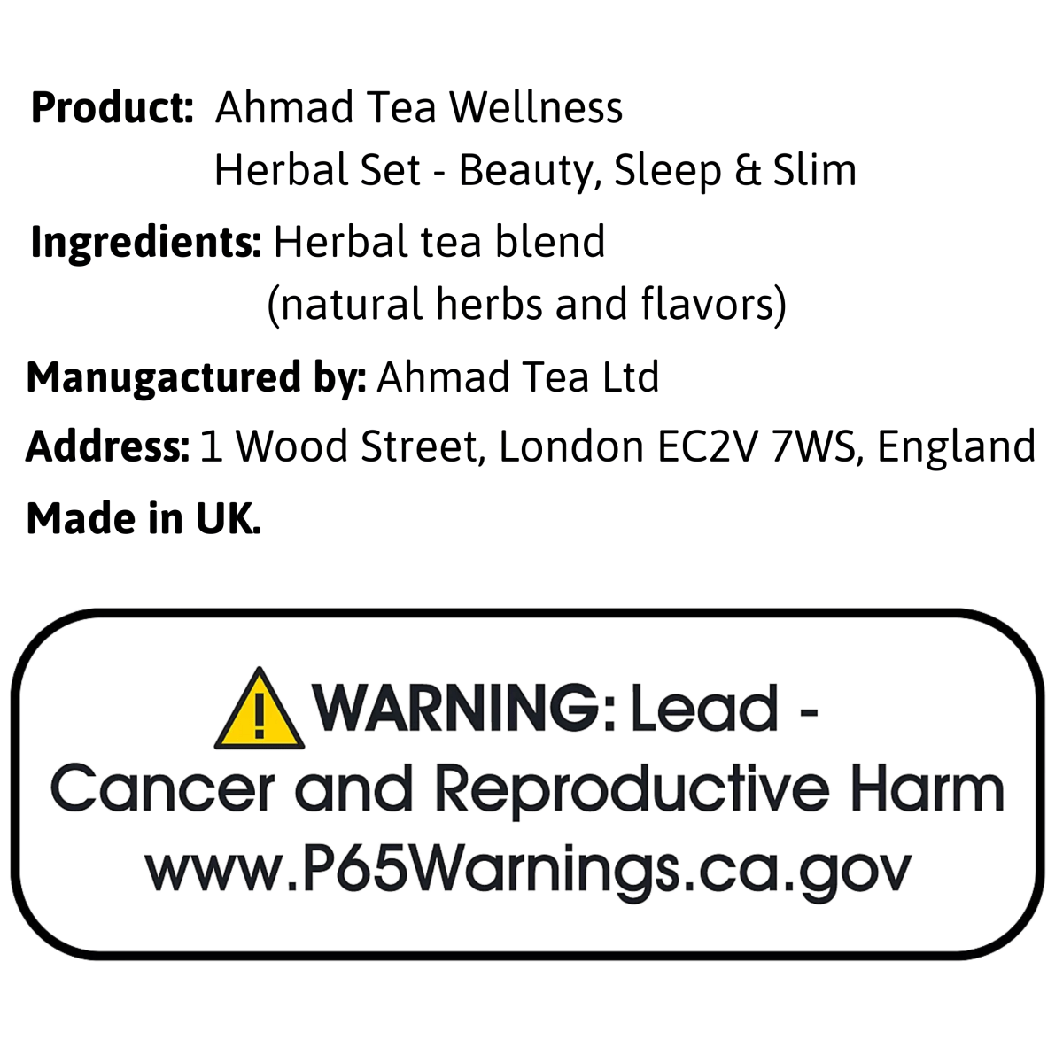 AHMAD Tea Combo - Beauty, Sleep, Slim - A&E Foodstore