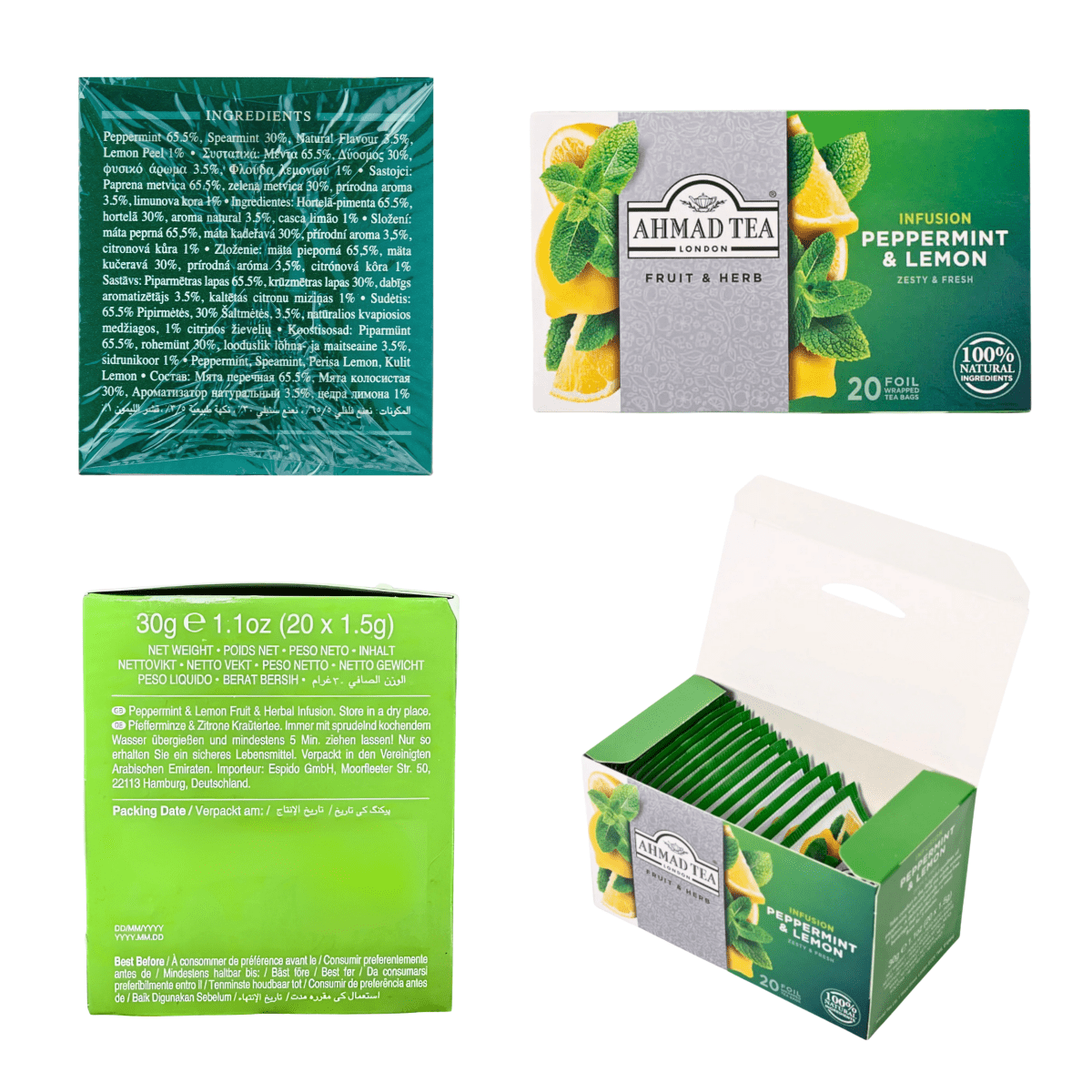 AHMAD TEA - Combo Cool & Fresh Herbal Tea - A&E Foodstore