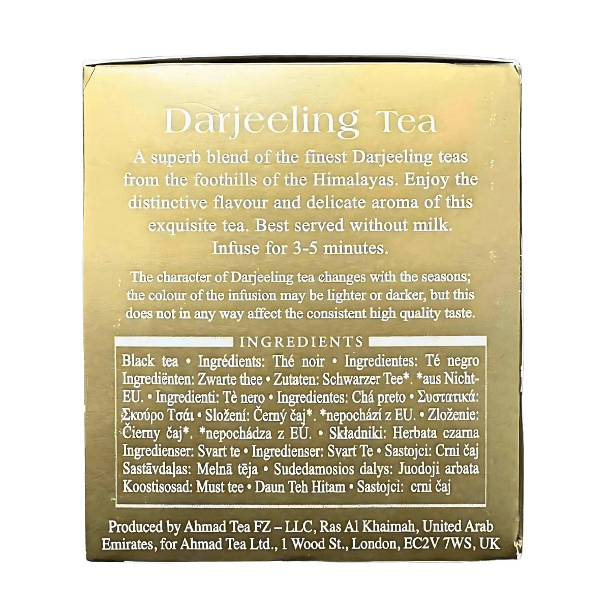 AHMAD TEA - Darjeeling Tea (20 Tea Bags) - A&E Foodstore