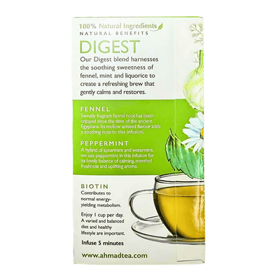 AHMAD TEA - 'Digest'Infusion - Herbal Tea (20TeaBags) - A&E Foodstore