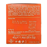 AHMAD TEA - Mango Magic Fruit Black (20 Tea Bags) - A&E Foodstore