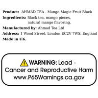AHMAD TEA - Mango Magic Fruit Black (20 Tea Bags) - A&E Foodstore