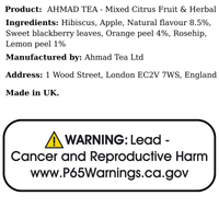AHMAD TEA - Mixed Citrus Fruit & Herbal (20Bags) - A&E Foodstore