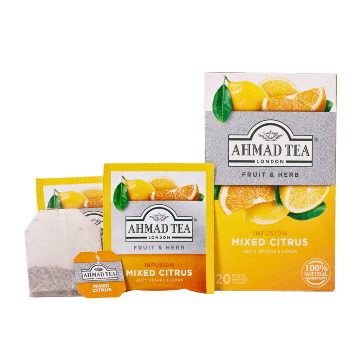 AHMAD TEA - Mixed Citrus Fruit & Herbal (20Bags) - A&E Foodstore