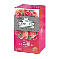 AHMAD TEA - Peach & Raspberry Herbal (20 Tea Bags) - A&E Foodstore
