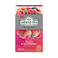 AHMAD TEA - Peach & Raspberry Herbal (20 Tea Bags) - A&E Foodstore