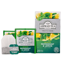 AHMAD TEA - Peppermint & Lemon Tea (20 Tea Bags) - A&E Foodstore