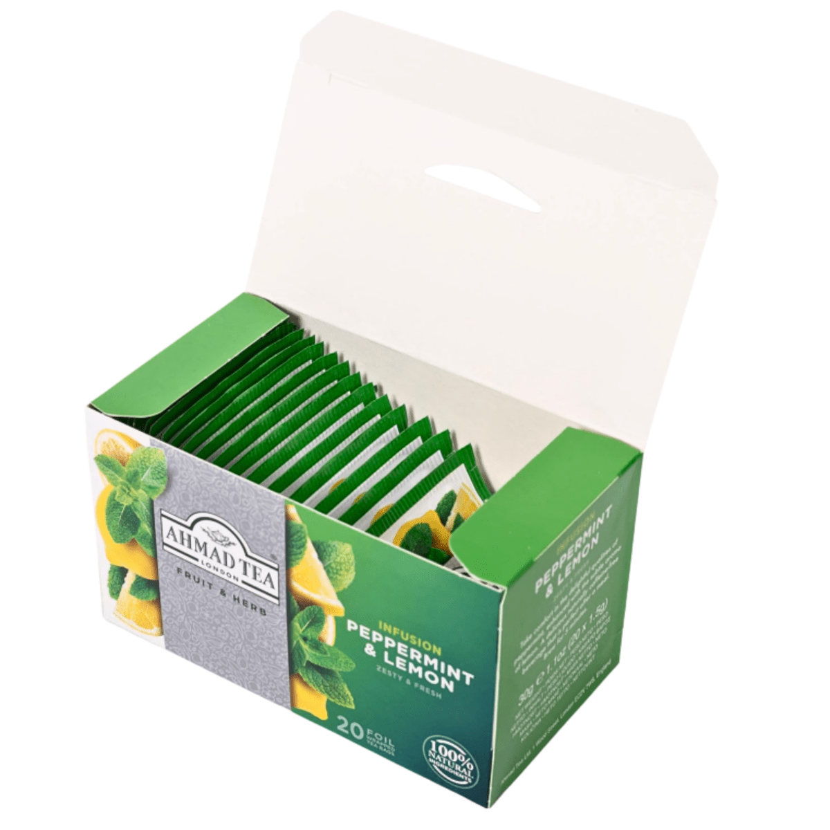 AHMAD TEA - Peppermint & Lemon Tea (20 Tea Bags) - A&E Foodstore