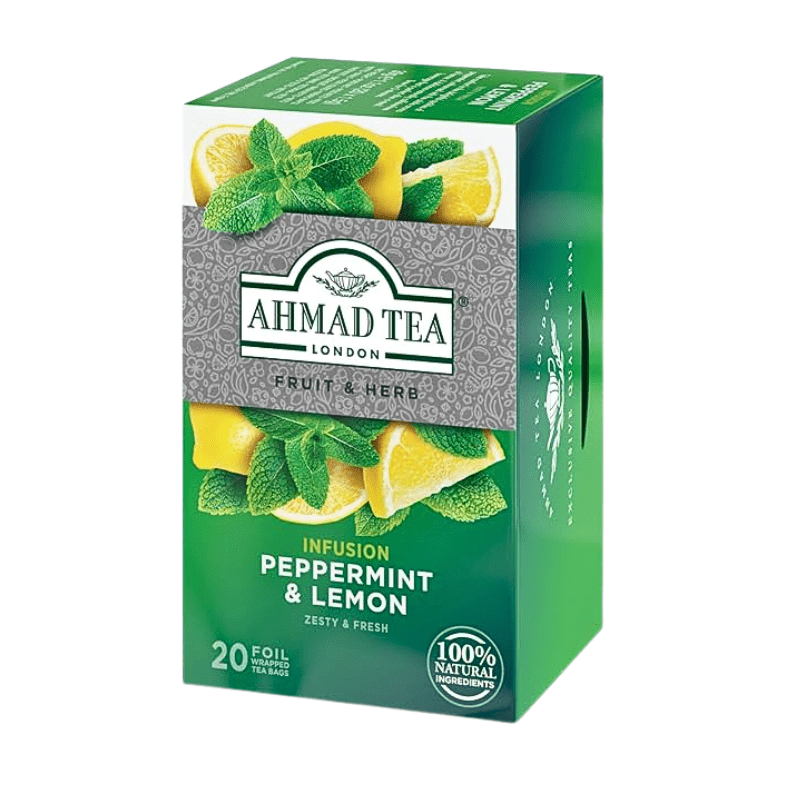 AHMAD TEA - Peppermint & Lemon Tea (20 Tea Bags) - A&E Foodstore