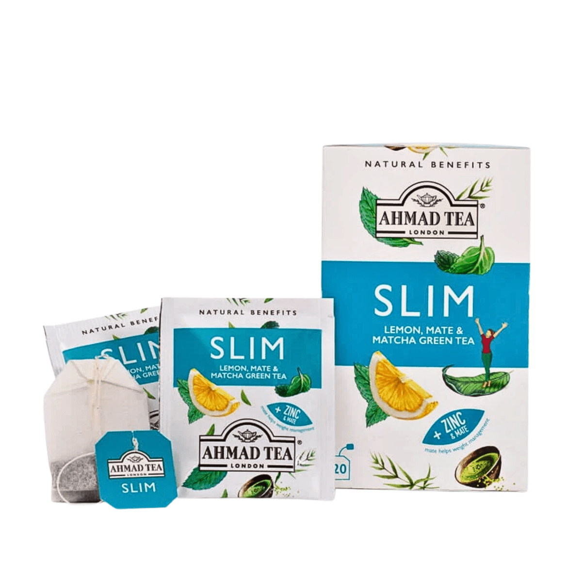 AHMAD TEA - 'Slim' Infusion - Herbal Tea (20TeaBags) - A&E Foodstore