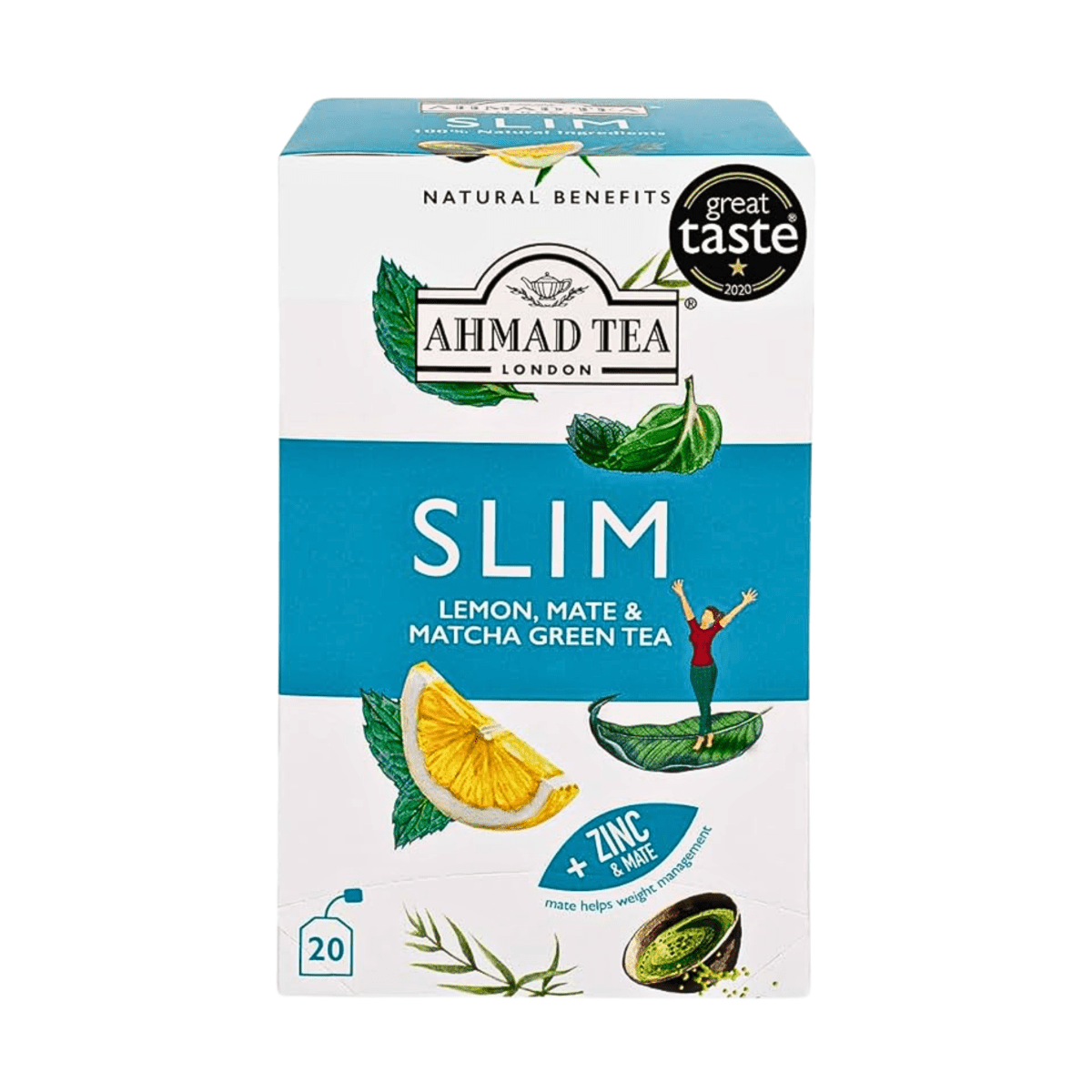 AHMAD TEA - 'Slim' Infusion - Herbal Tea (20TeaBags) - A&E Foodstore