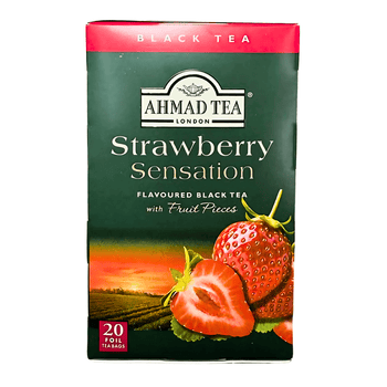 AHMAD TEA - StrawberrySensation Fruit Black 20Bags - A&E Foodstore