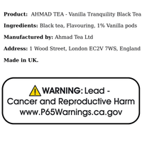 AHMAD TEA - Vanilla Tranquility Black Tea (20Bags) - A&E Foodstore