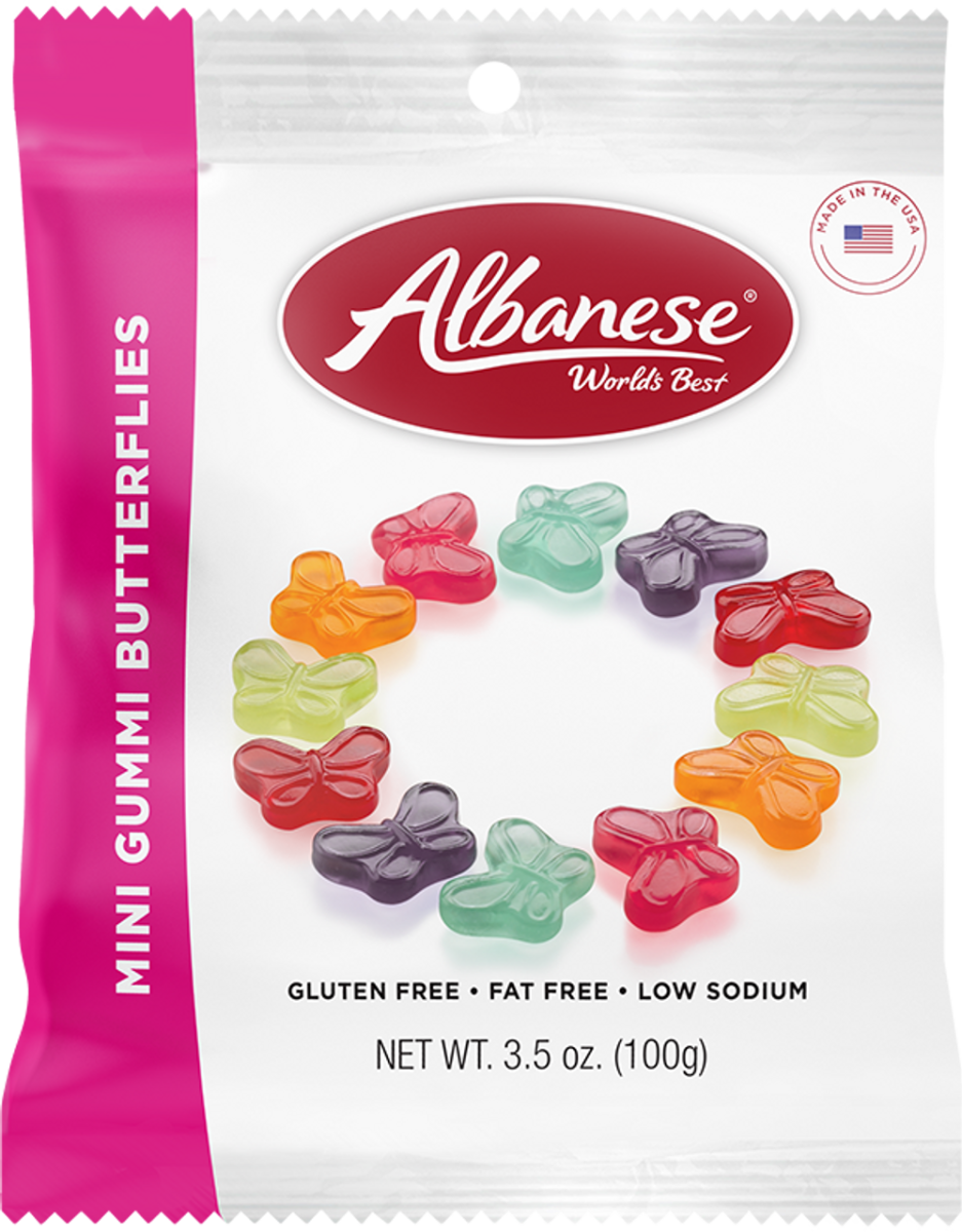 Albanese Mini Gummi Butterflies 3.5 oz - A&E Foodstore
