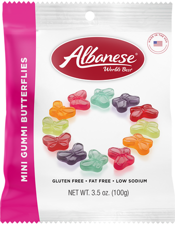 Albanese Mini Gummi Butterflies 3.5 oz - A&E Foodstore