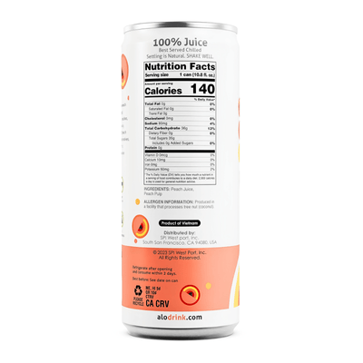 [Alo] Peach Juice - 10.8oz - A&E Foodstore