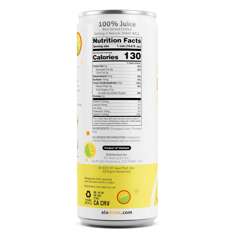 [Alo] Pineapple Juice - 10.8oz - A&E Foodstore