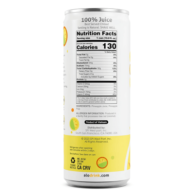 [Alo] Pineapple Juice - 10.8oz - A&E Foodstore