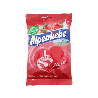 Alpenliebe Strawberry & Cream Candy 120g
