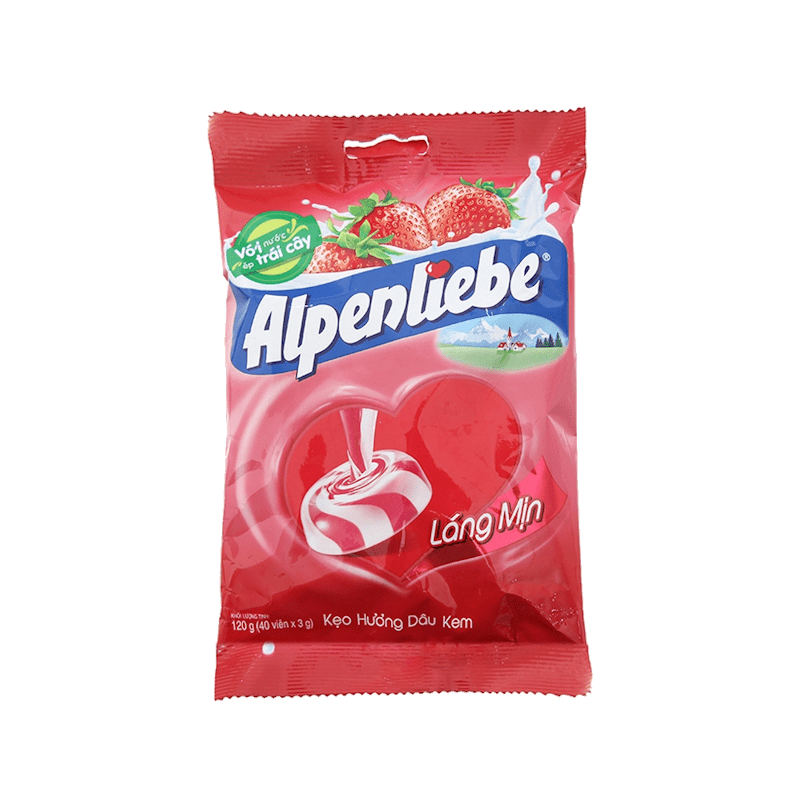 ALPENLIEBE Strawberry & Cream Candy 120g - A&E Foodstore