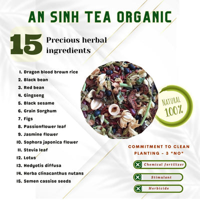 An Sinh Tea Organic Herbal Tea 18 oz - A&E Foodstore