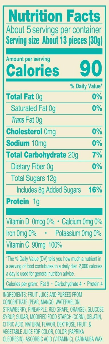 Arizona Fruit Snacks Gluten Free Mixed Fruit Gummy Chews 5oz - A&E Foodstore