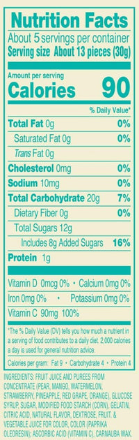 Arizona Fruit Snacks Gluten Free Mixed Fruit Gummy Chews 5oz - A&E Foodstore