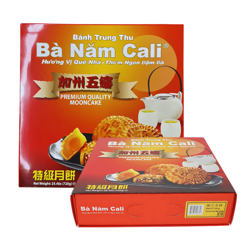 Ba Nam Cali Mooncake Coconut 0 Yolk 25.40 oz - A&E Foodstore