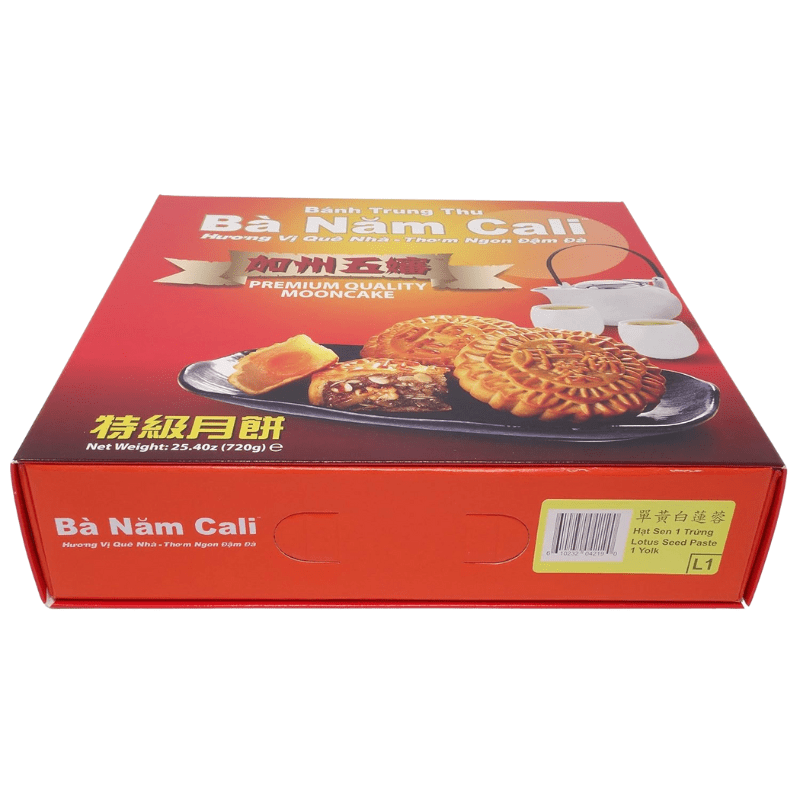 Ba Nam Cali Mooncake Lotus Seed 1 Yolk 25.40 oz - A&E Foodstore