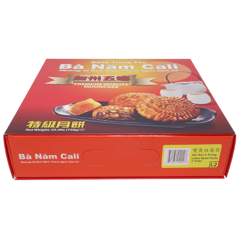 Ba Nam Cali Mooncake Lotus Seed 2 Yolk 25.40 oz - A&E Foodstore