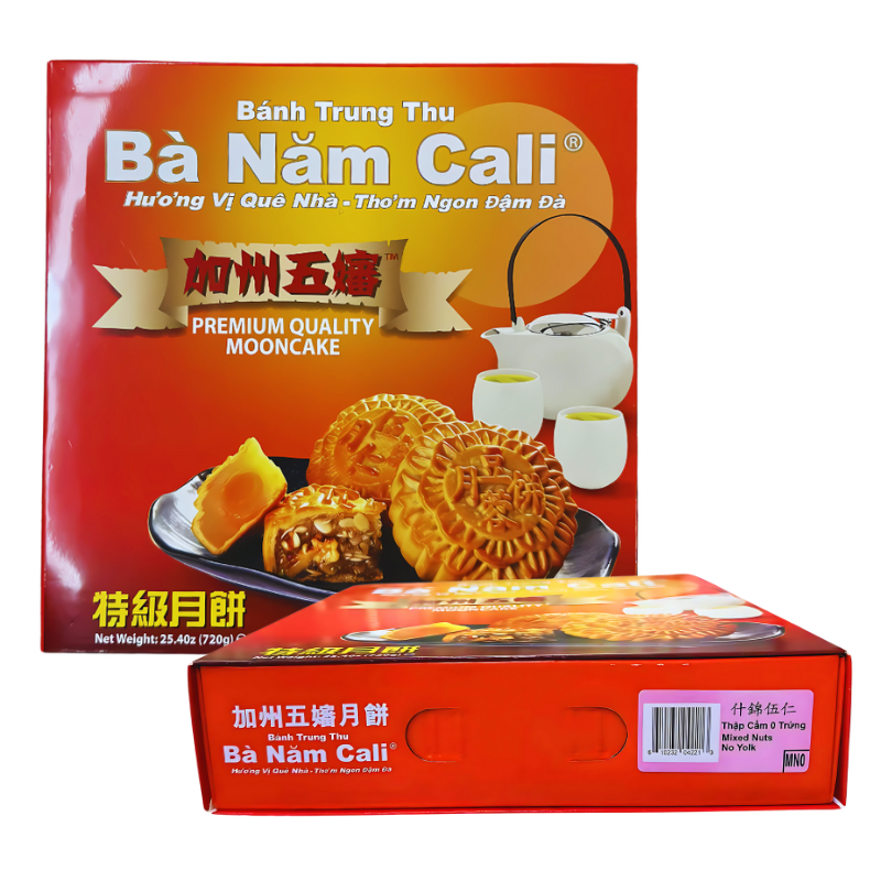 Ba Nam Cali Mooncake Mixed Nuts 0 Yolk 25.40 oz - A&E Foodstore