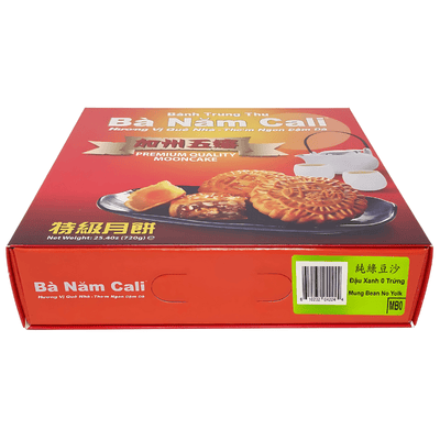 Ba Nam Cali Mooncake Mung Bean 0 Yolk 25.40 oz - A&E Foodstore