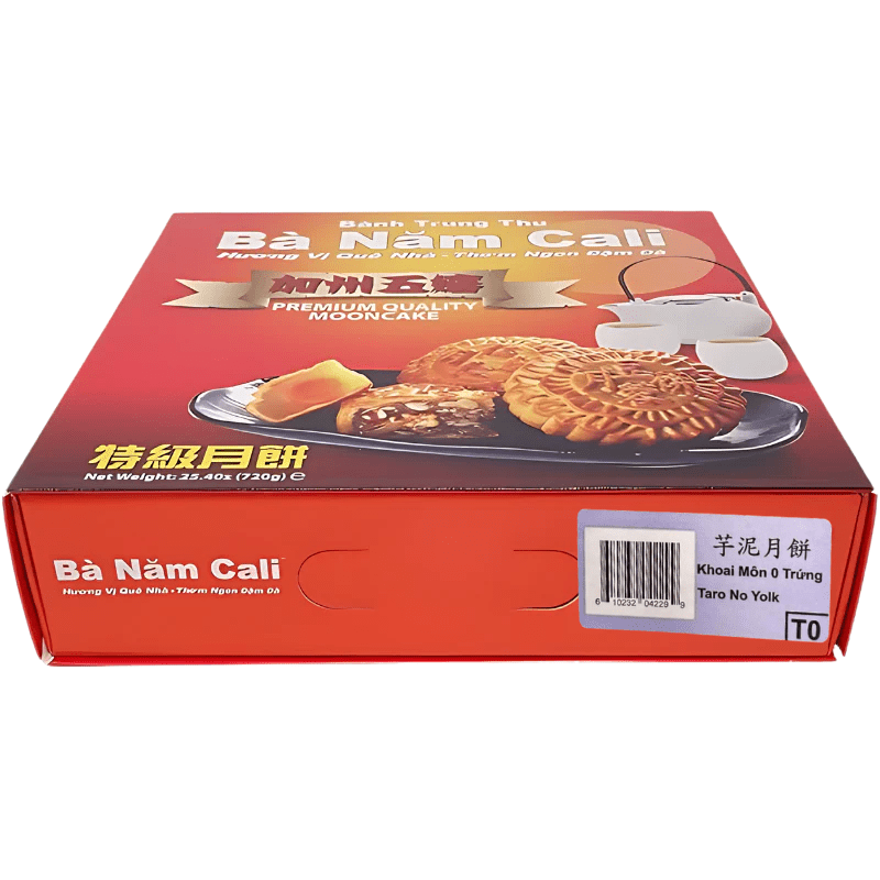 Ba Nam Cali Mooncake Taro 0 Yolk 25.4 oz - A&E Foodstore