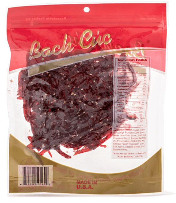 Bach Cuc Beef Jerky, Sesame Flavor 227 g - A&E Foodstore