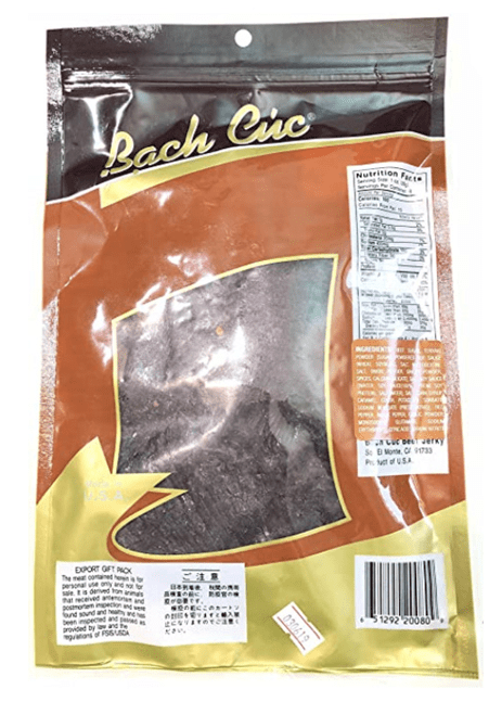 Bach Cuc Beef Jerky, Teriyaki Flavor 227g - A&E Foodstore