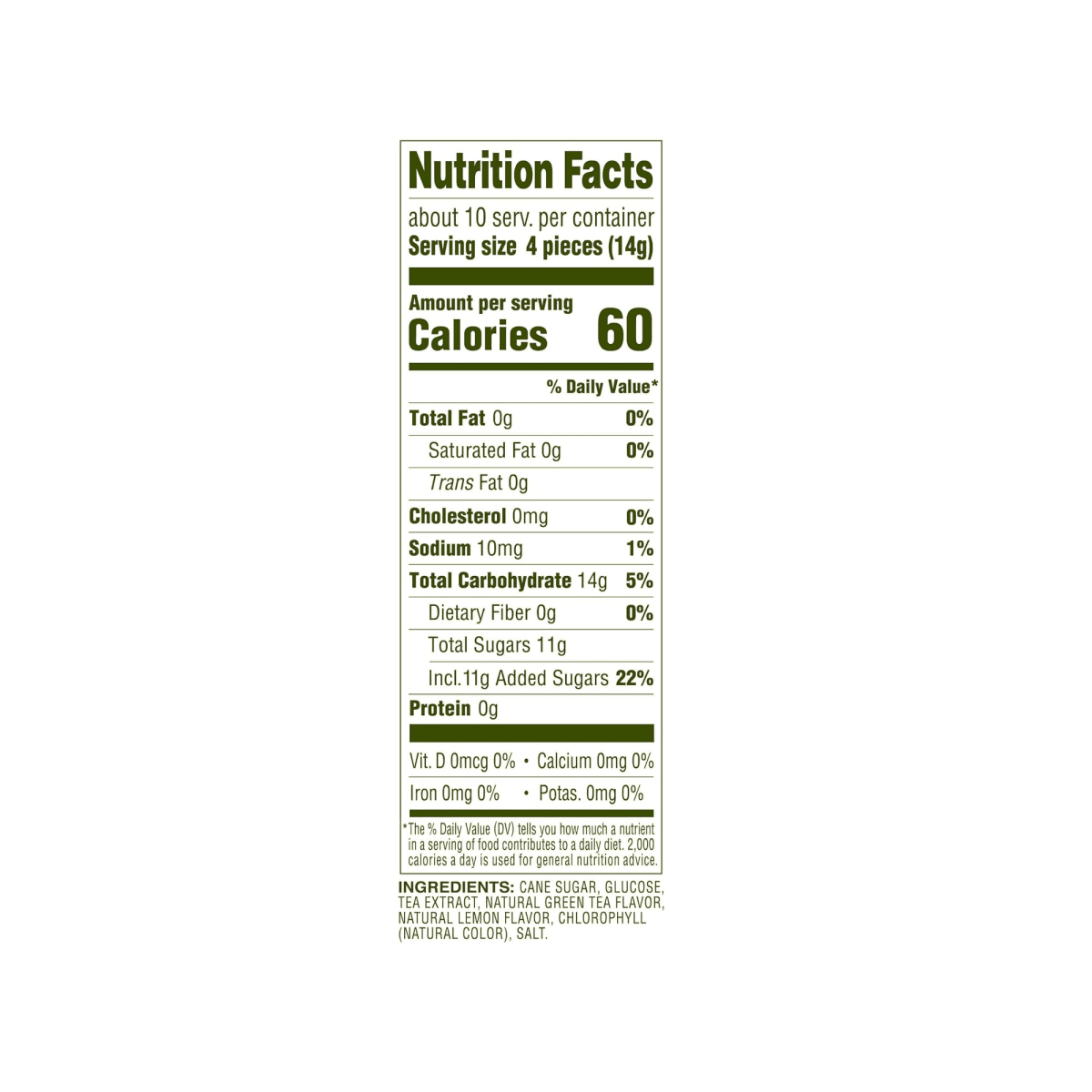 Bali's Best Citrus Green Tea Candy 150g - A&E Foodstore