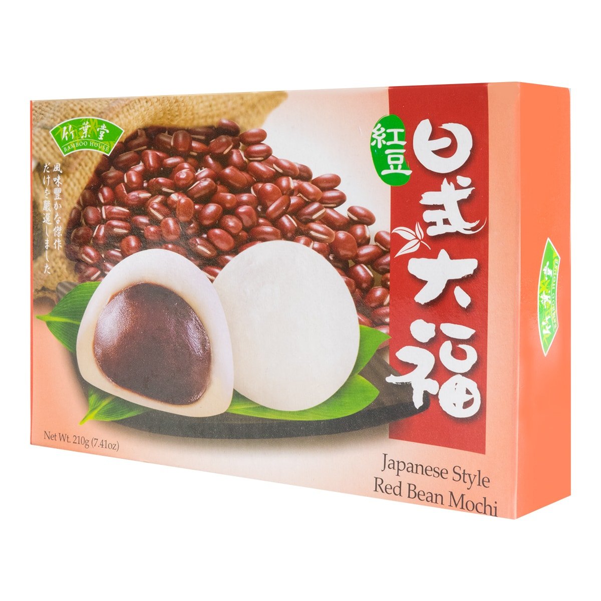 Bamboo House Japanese Style Red Bean Mochi Cake 7.4 oz - A&E Foodstore