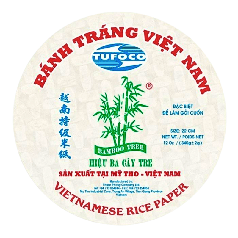 Bamboo Tree Rice Paper 22cm 12 oz - A&E Foodstore