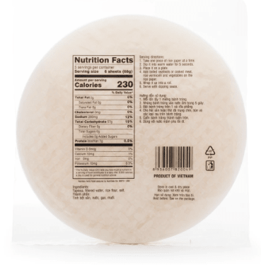 Bamboo Tree Rice Paper 22cm 12 oz - A&E Foodstore