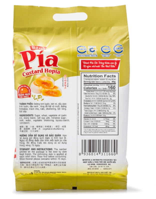 Banh Pia Custard Hopia 16.8 oz - A&E Foodstore