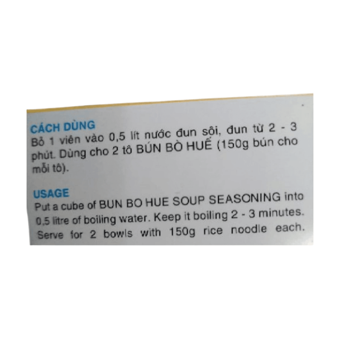 [Bao Long] 'Bun Bo Hue' Soup Seasoning - 75g - A&E Foodstore