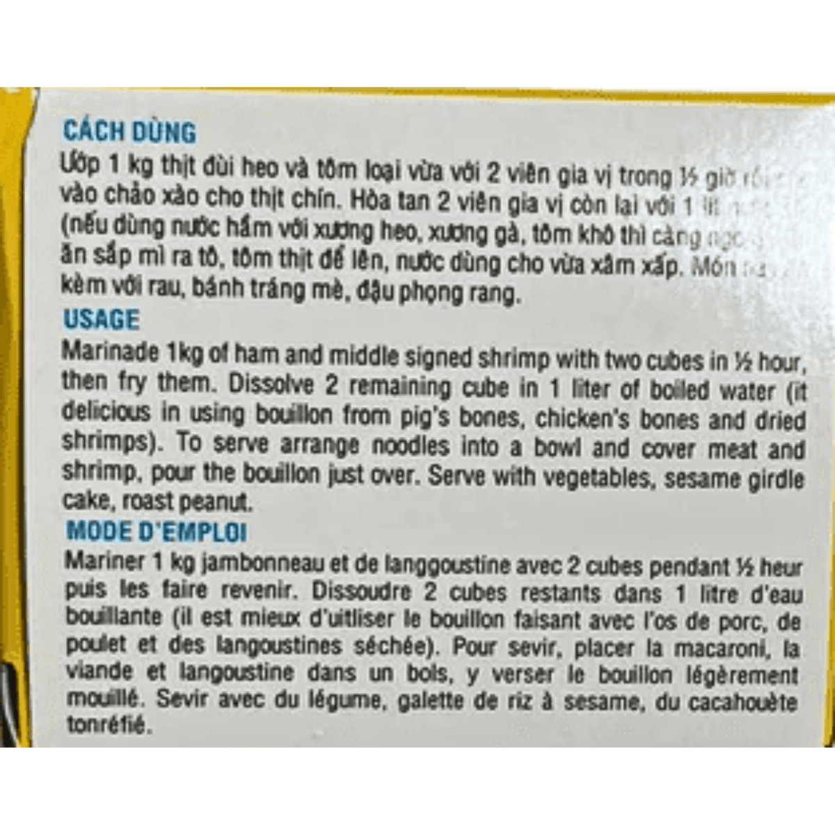 [Bao Long] 'Mi Quang' Soup Seasoning - 75g - A&E Foodstore