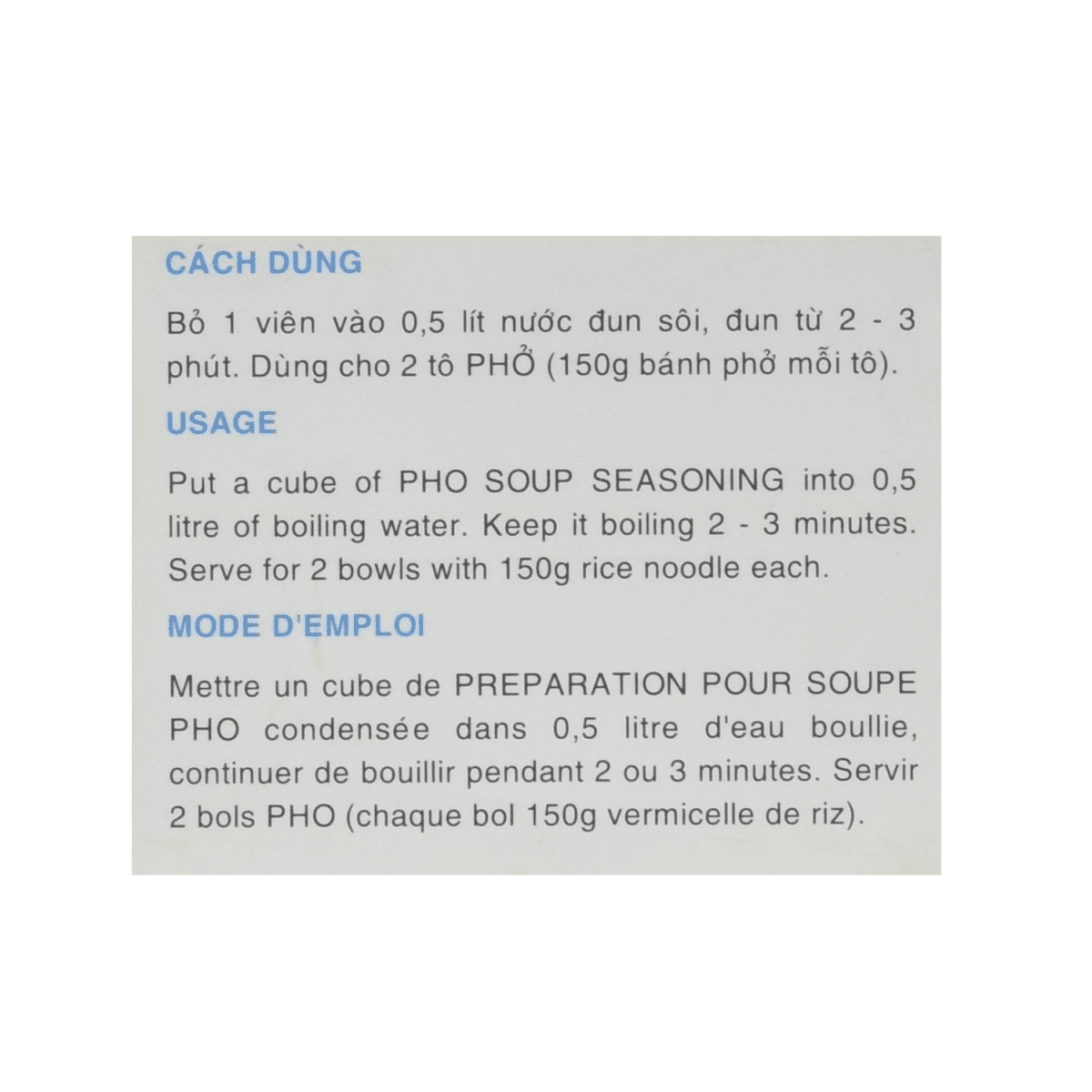 Bao Long Pho Spice Cubes, Beef Flavor Soup Seasoning 75g - A&E Foodstore