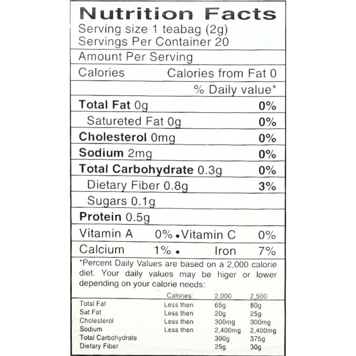 Best Taste Brand Artichoke Tea 1.4oz - A&E Foodstore