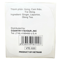 Best Taste Brand Ginger Tea No Sugar 1.4oz - A&E Foodstore