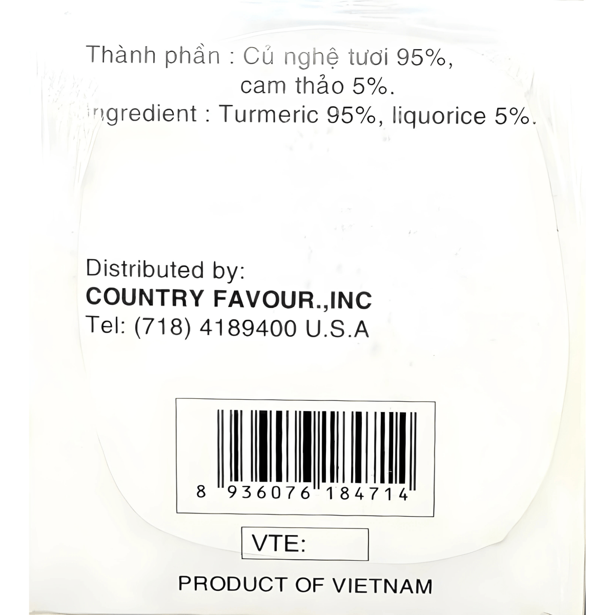 Best Taste Brand Turmeric Tea 1.4oz - A&E Foodstore