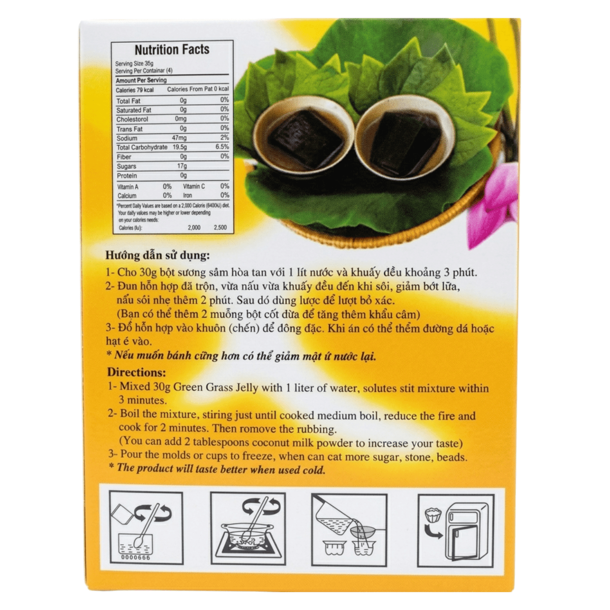 [Best Taste] Green Grass Jelly - 1.06oz - A&E Foodstore