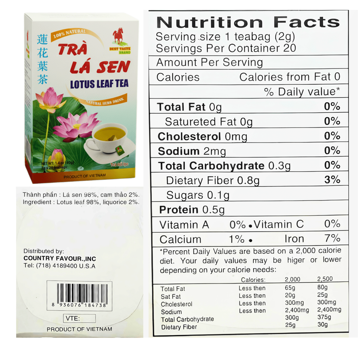 Best Taste Lotus & Artichoke Tea Combo - A&E Foodstore